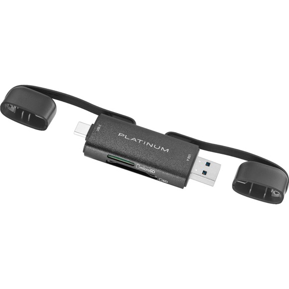 Platinum™ - UHS-I USB-C/USB 3.2 Gen 1 Memory Card Reader - Black
